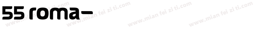 55 roma字体转换